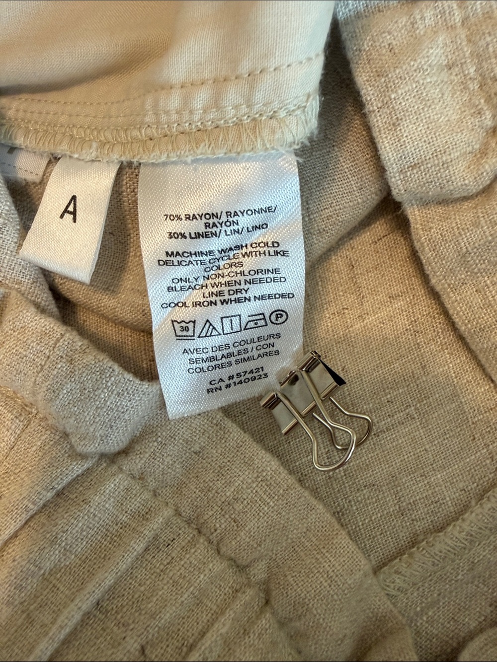 Loft Linen-Blend Wide Leg Pants - Picture 9 of 9